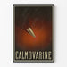 Vintage-Poster Calmovarine mit schlichter Gestaltung