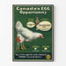 Altes Poster Canada’s Egg Opportunity für Vintage-Wanddekoration