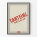 Retro-Dekorposter Canteïne Flasche