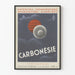 Vintage-Werbeposter Carbonésie Wanddekoration