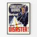Vintage-Marine-Poster „Unachtsame Worte können Katastrophe verursachen“ für Wanddekoration