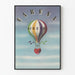 Wanddekoration Poster bunter Herzballon Carena Aerosol