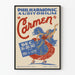 Vintage-Poster Carmen Philharmonisches Auditorium