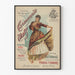 Vintage-Poster Carmencita Walzer für musikalische Wanddekoration