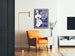 Vintage-Poster Caroline von '99 – Elegante Wanddekoration in Blau und Weiß