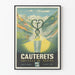 Vintage-Poster Cauterets, die Schwefel-Hauptstadt - Wanddekoration Bergwelt