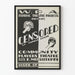 Schwarz-Weiß-Poster "Censored" für Gemeinschaftstheater