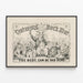 Vintage-Poster Centennial Bock Bier - Retro-Wanddekoration — gerahmtes Bild an der Wand
