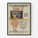 Vintage-Hollywood-Playhouse-Poster Chalk Dust - Retro-Wanddekoration