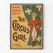 Vintage-Poster The Circus Girl - Retro-Wanddekoration