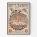 Plakat Château-Rouge Blumenfest - Vintage-Wanddekoration