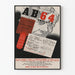 Vintage-Poster zur Identitätsüberprüfung A.B.64 für Wanddekoration
