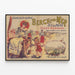 Vintage-Poster Berck-sur-Mer Chemin de Fer du Nord — gerahmtes Bild an der Wand