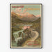 Vintage-Poster der Ostbahn Haute-Engadine