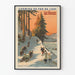 Vintage-Poster der Ostbahn Chemins de Fer de l'Est Les Vosges – Winterliche Wanddekoration