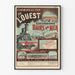 Vintage-Poster Westliche Eisenbahnlinien Ausflüge & Meeresbäder