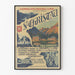Vintage-Poster St Christau Basses Pyrénées – Eisenbahn-Wanddekoration