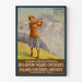 Vintage-Poster Elektrische Eisenbahn Bex-Gryon-Villars-Chesières nach Bretaye