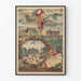 Vintage-Poster der Eisenbahn P.L.M. Paris und Regionen