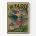 Vintage Werbeplakat Cherry Whisky Chesky Frémy Fils
