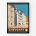 Vintage-Poster Château de Cheverny - Automobilrennen Loire