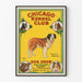 Vintage-Poster vom Chicago Kennel Club Hundeschau