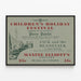 Vintage-Poster Kinderferienfest Theater Maxine Elliott's — gerahmtes Bild an der Wand