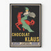 Vintage-Poster Schokoladeklaus Dekorationsposter
