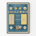 Vintage-Poster Chocolat Menier - Retro-Industrielle Wanddekoration