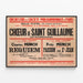Altes Konzertposter des Chores von Saint Guillaume Straßburg 1937 — gerahmtes Bild an der Wand