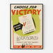 Vintage-Dekorposter 'Choose for Victory' – Küchenposter im Retro-Stil Artem Legrand