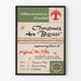 Vintage-Weihnachtskunst Poster Dekoratives