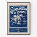 Vintage-Weihnachtsglocken, die läuten Poster Blau