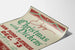 Vintage-Weihnachtsplakat mit Dickens - Festliche Wanddekoration