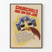 Vintage-Wanddekoration Poster Churchill Are On The Job