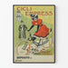 Vintage-Poster Cicli Empress Damenfahrrad rot
