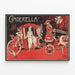 Vintage-Poster Aschenputtel im Kutschenwagen - Theatralische Wanddekoration — gerahmtes Bild an der Wand