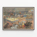 Vintage-Zirkusposter mit Akrobaten und Tieren — gerahmtes Bild an der Wand