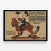 Vintage-Zirkusposter Busch 1910 – Retro-Wanddekoration — gerahmtes Bild an der Wand