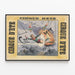 Vintage-Poster Sommerzirkus Akrobaten am Trapez — gerahmtes Bild an der Wand