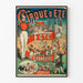 Vintage-Poster Zirkus des Sommers Festliches Picknick