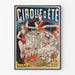 Vintage-Poster Sommerzirkus - Retro-Wanddekoration