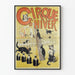 Poster Zirkus im Winter Illustration Katzen Akrobaten