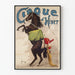 Vintage-Poster vom Zirkus d'Hiver mit Reiterin auf dem Pferd