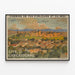 Vintage-Poster der Stadt Carcassonne zur Wanddekoration — gerahmtes Bild an der Wand