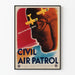 Vintage-Poster Civil Air Patrol Wanddekoration Luftfahrt