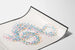 Buntes abstraktes Poster Musik und Kunst