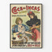 Vintage-Coca-Poster der Inka mit Tonikum und Verdauungsschnaps