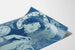 Dekoratives Jugendstil-Poster mit Frau und blauem Hahn