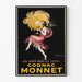 Vintage-Poster Cognac Monnet - Werbe-Poster im Art-déco-Stil